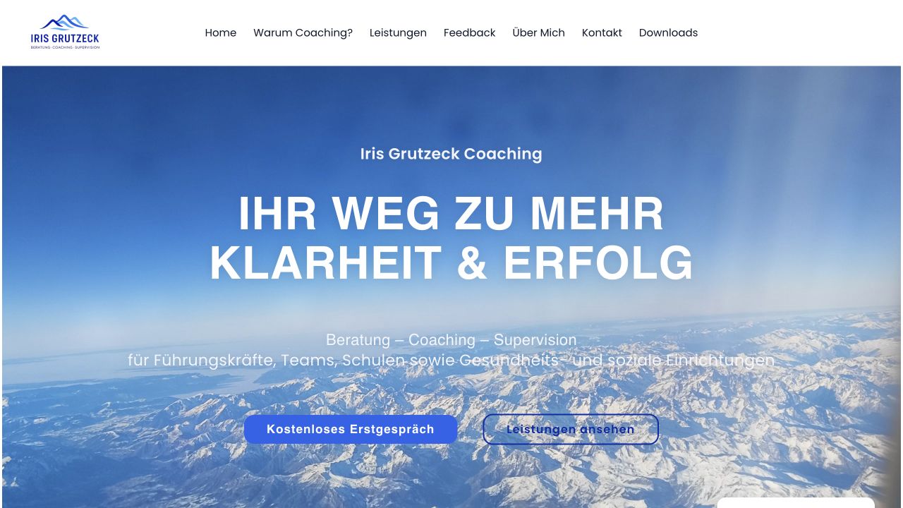 Vorschau der Website Iris Grutzeck Coaching