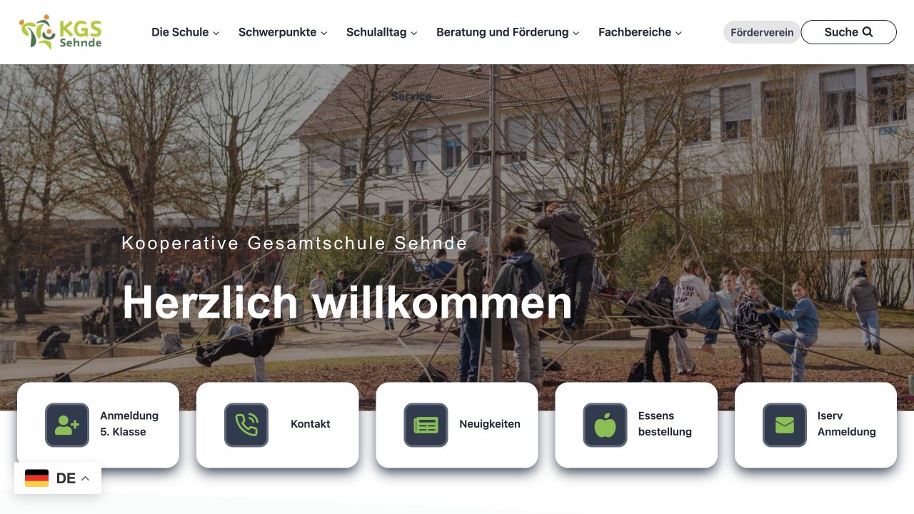 Vorschau der Website KGS Sehnde