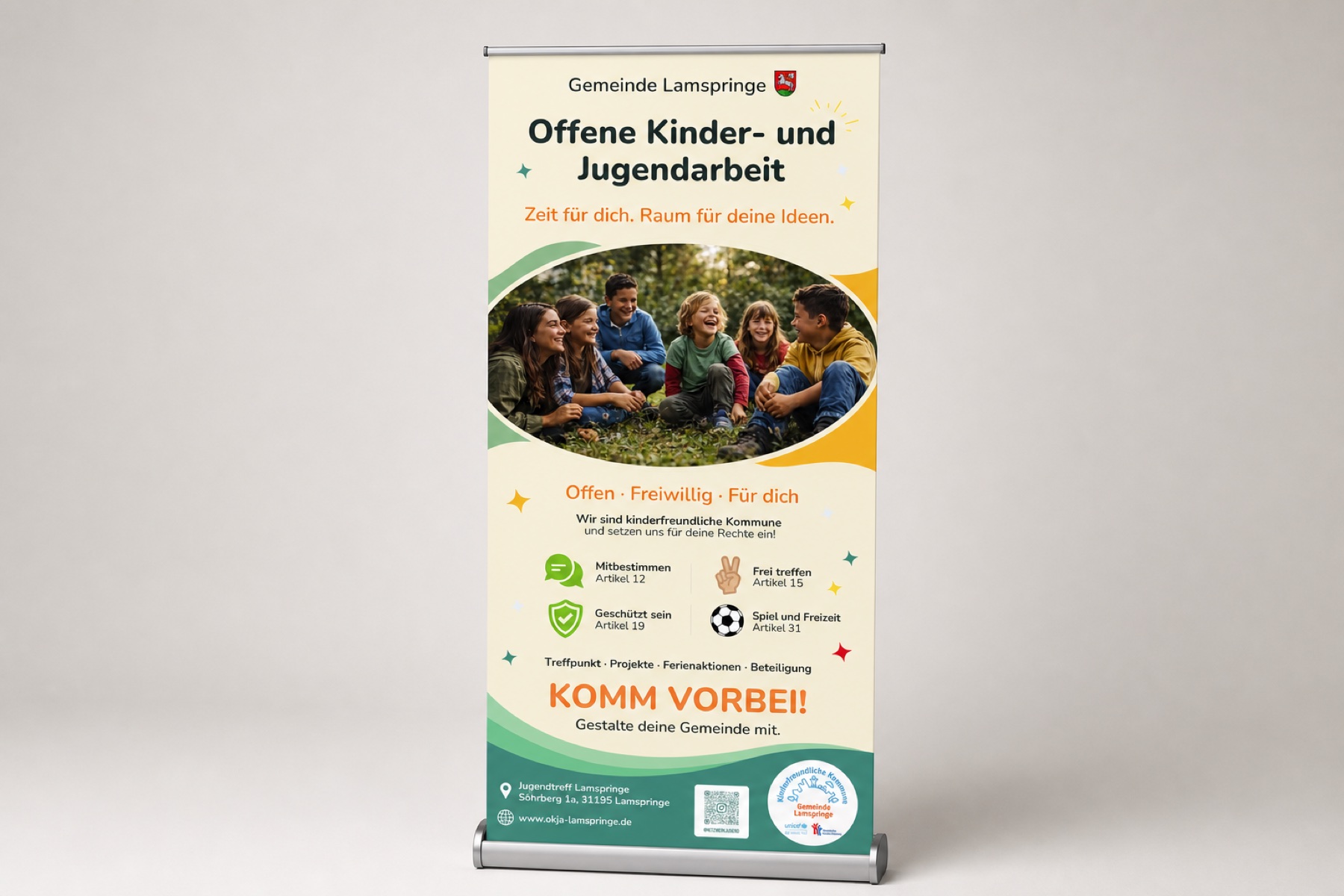 Roll-up für die Gemeinde Lamspringe