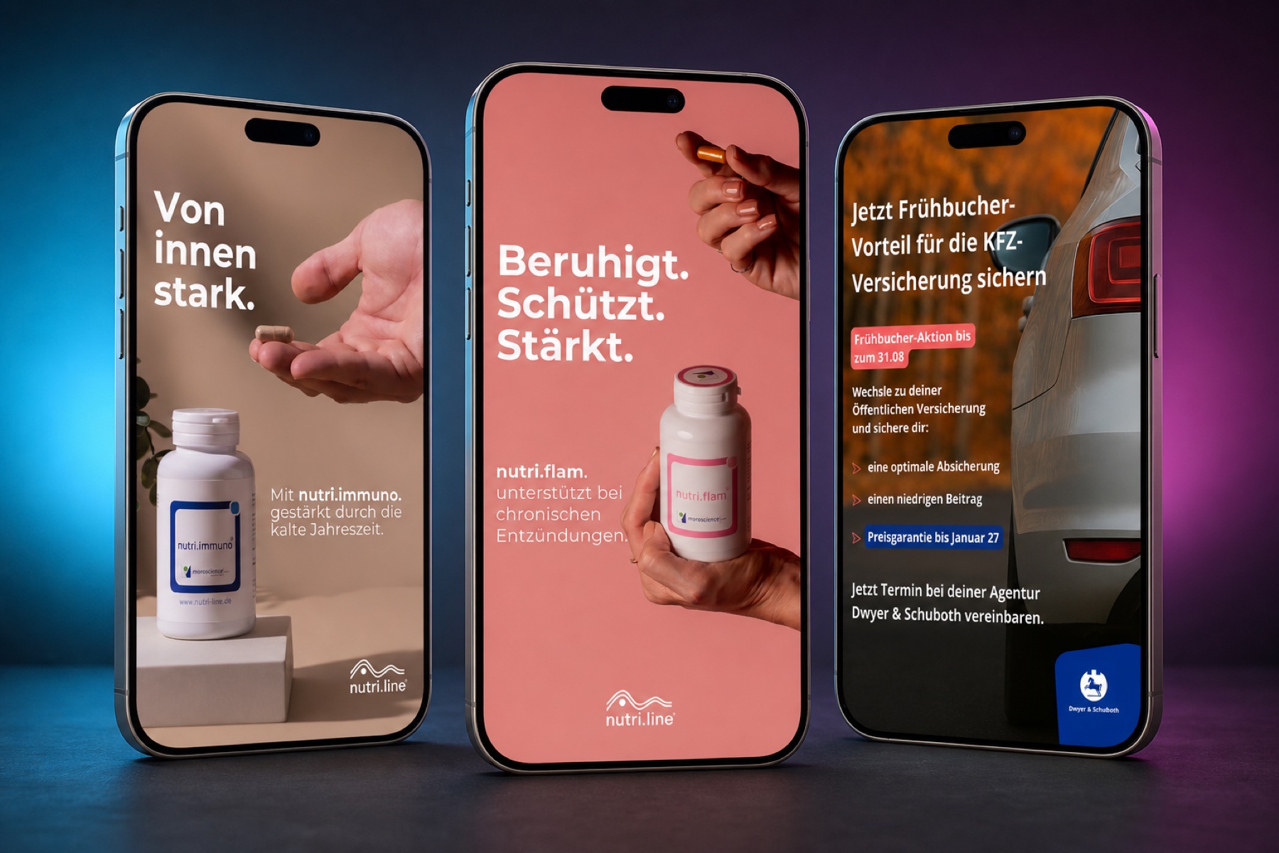 Instagram Posts im Markenlook