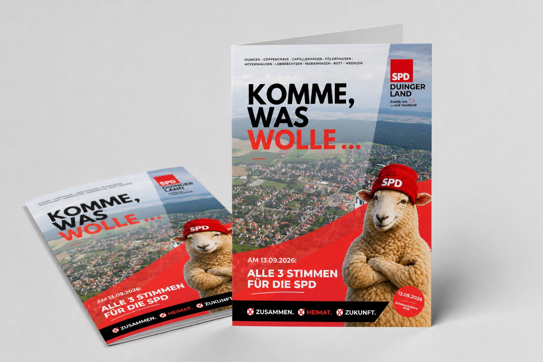 Mehrseitiger Flyer im A4-Format
